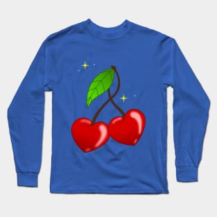 Heart Cherries Long Sleeve T-Shirt